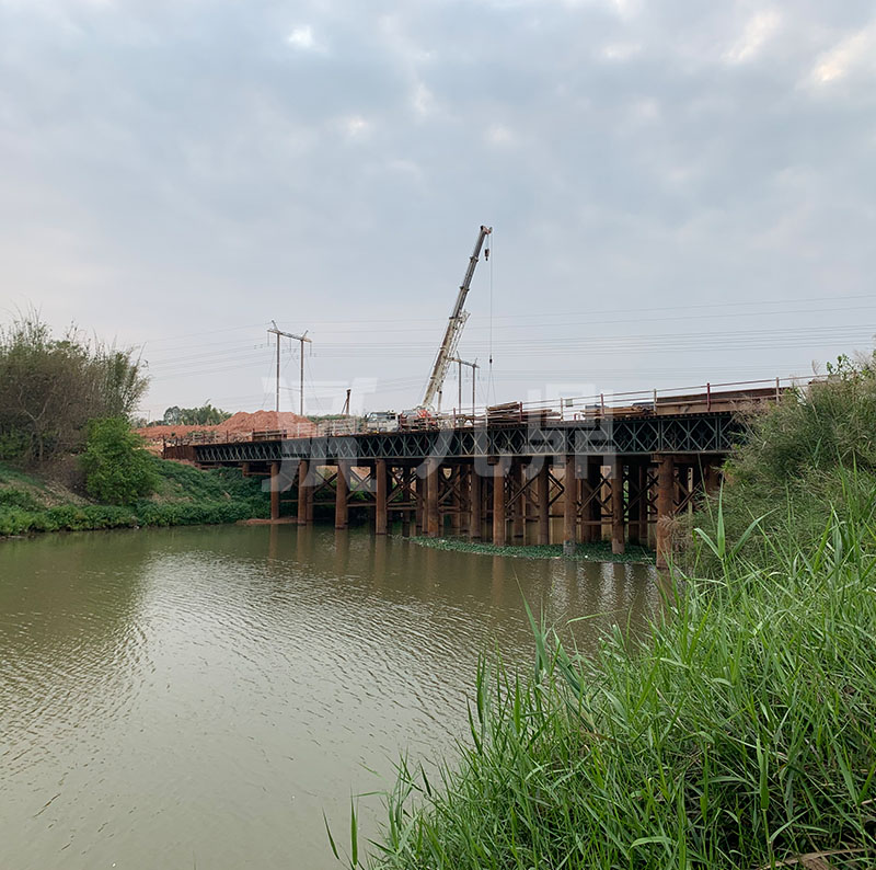 鋼便橋搭建后需進行相應的調整